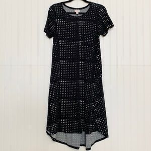 Lularoe XS Black White Square Carly Dress